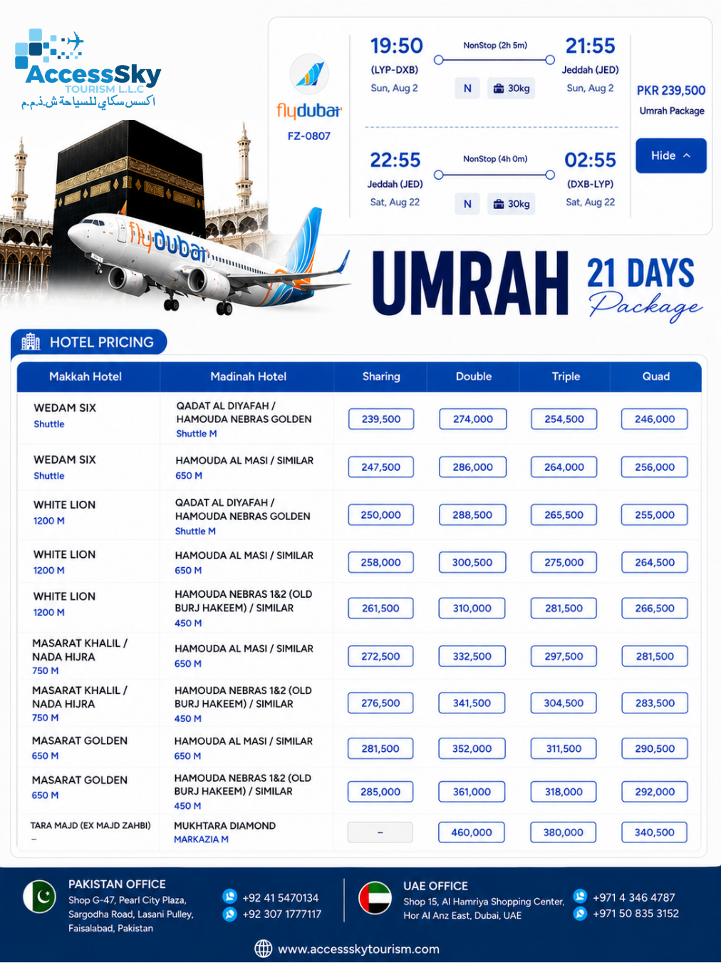 Faisalabad Package