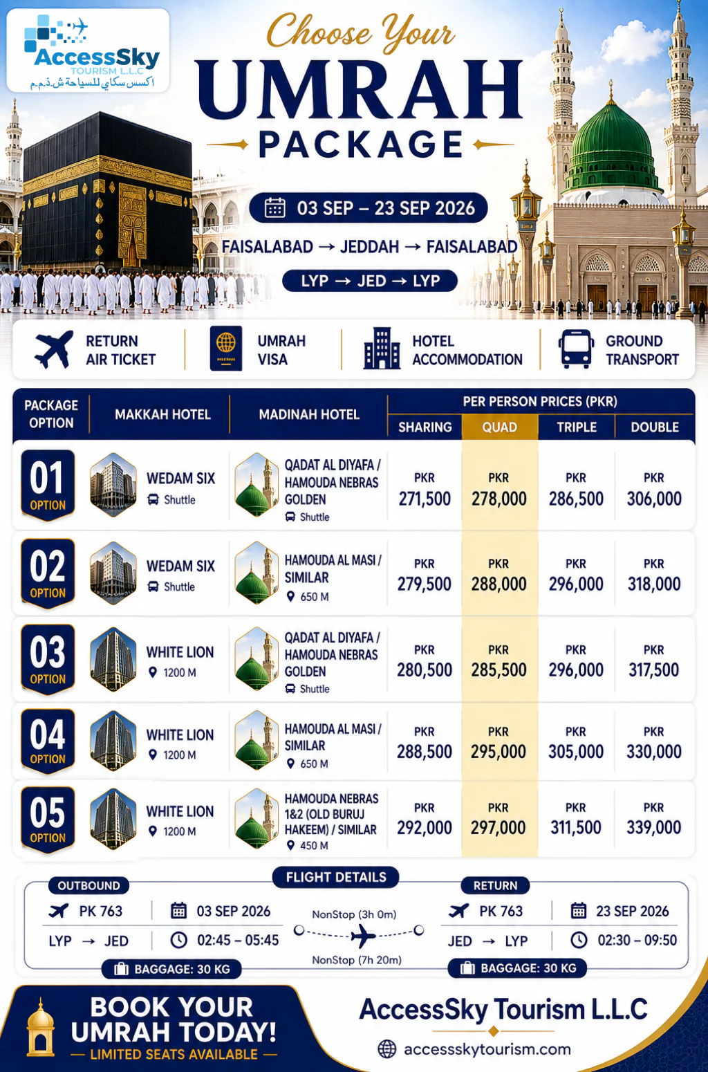 Faisalabad Package