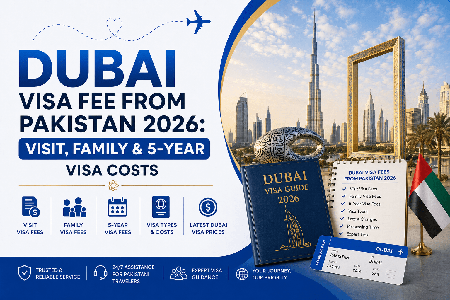 dubai visa fee from pakistan