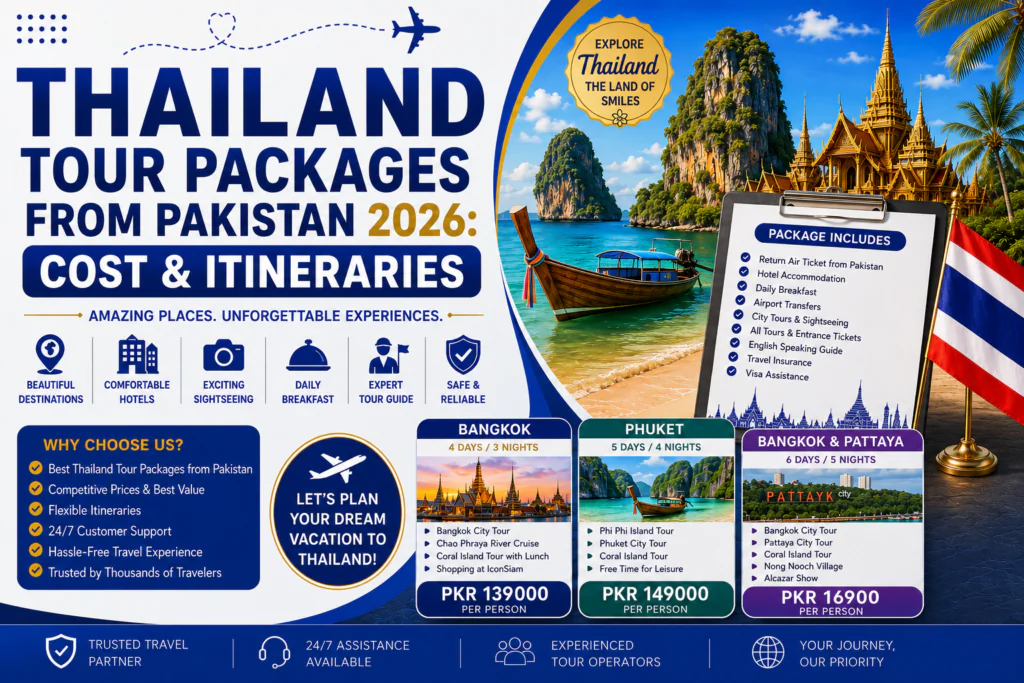 thailand tour packages from pakistan
